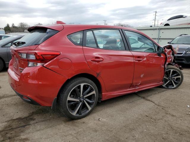 4S3GTAM62N3717662 - 2022 SUBARU IMPREZA SPORT RED photo 3