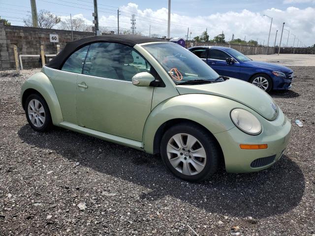 3VWPF31YX8M401421 - 2008 VOLKSWAGEN NEW BEETLE CONVERTIBLE S GREEN photo 4