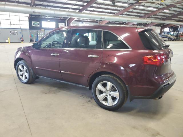 2HNYD2H64BH506385 - 2011 ACURA MDX TECHNOLOGY BURGUNDY photo 2