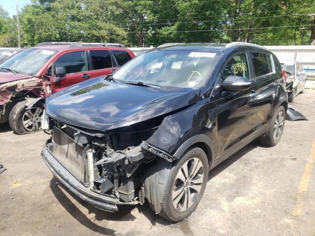 KNDPC3A21B7057311 - 2011 KIA SPORTAGE EX BLACK photo 1