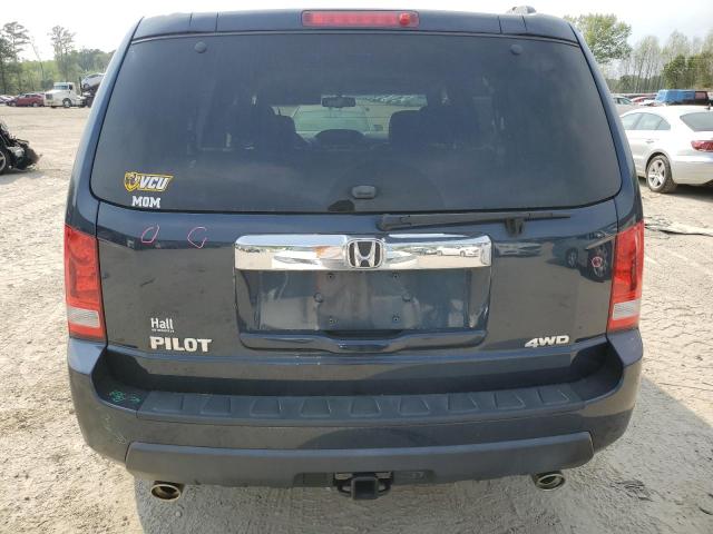 5FNYF4H79BB099335 - 2011 HONDA PILOT EXLN BLUE photo 6