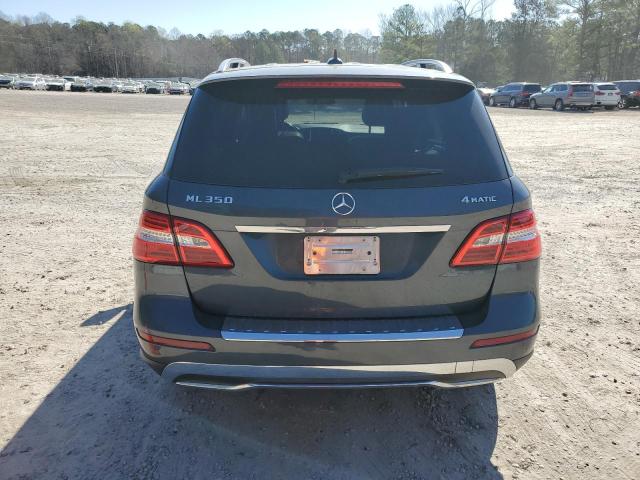 4JGDA5HB4FA477434 - 2015 MERCEDES-BENZ ML 350 4MATIC GRAY photo 6