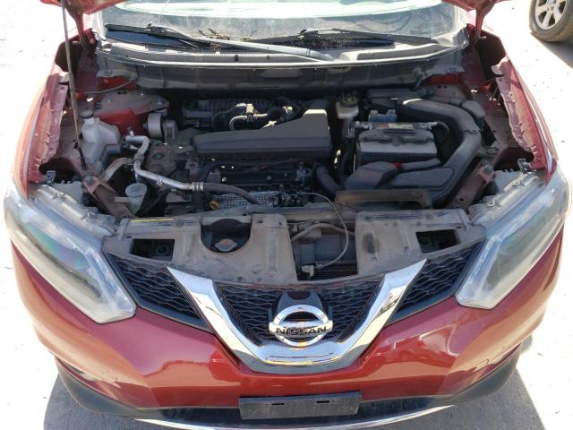 KNMAT2MVXGP593445 - 2016 NISSAN ROGUE S BURGUNDY photo 12