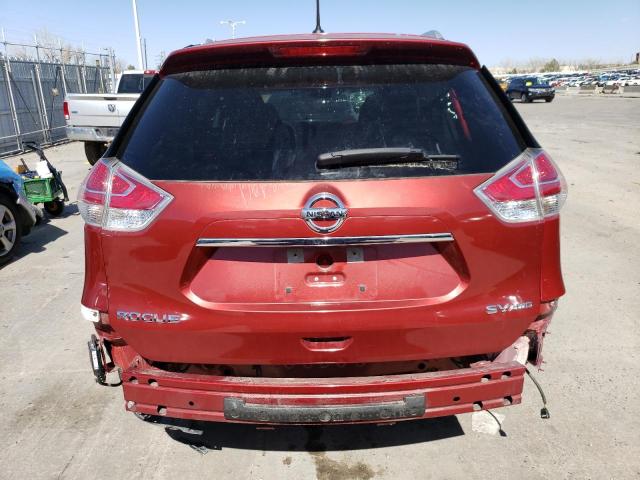 KNMAT2MVXGP593445 - 2016 NISSAN ROGUE S BURGUNDY photo 6