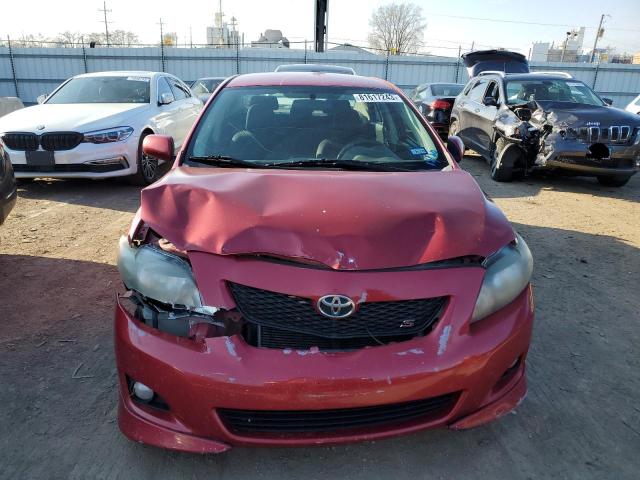 1NXBU4EE0AZ189411 - 2010 TOYOTA COROLLA BASE RED photo 5