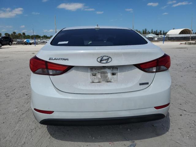 5NPDH4AE6EH498372 - 2014 HYUNDAI ELANTRA SE WHITE photo 6