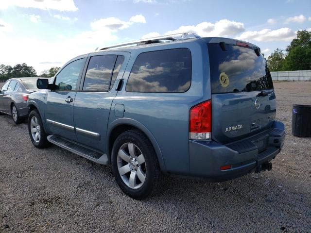 5N1BA0ND6AN614133 - 2010 NISSAN ARMADA SE BLUE photo 2