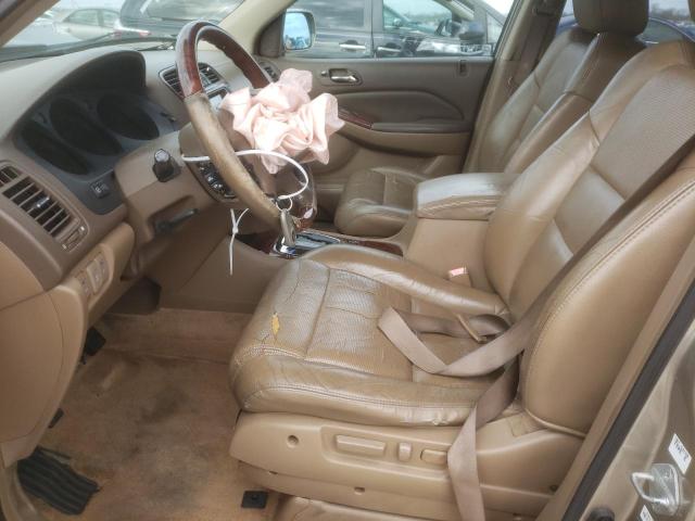 2HNYD18805H549346 - 2005 ACURA MDX TOURING TAN photo 7