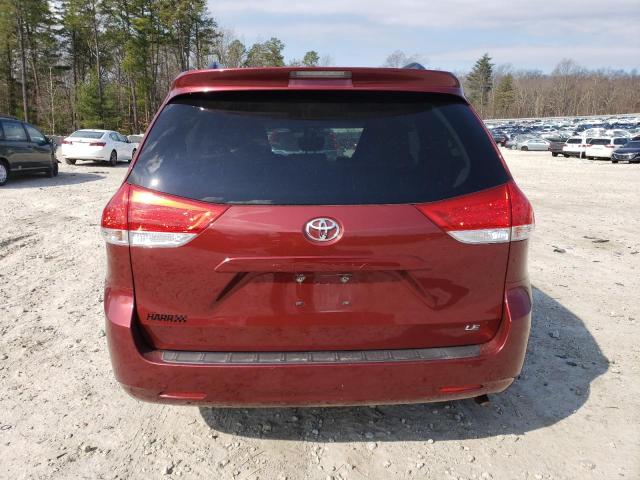 5TDKK3DC1ES426194 - 2014 TOYOTA SIENNA LE BURGUNDY photo 6