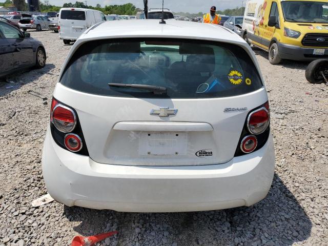 1G1JA6SH9C4141615 - 2012 CHEVROLET SONIC LS WHITE photo 6