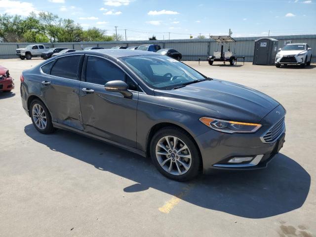 3FA6P0HD1HR167823 - 2017 FORD FUSION SE GRAY photo 4