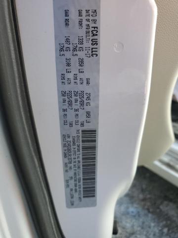 2C4RDGBG9JR135709 - 2018 DODGE GRAND CARA SE WHITE photo 14