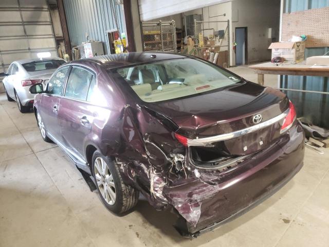 4T1BK3DB8BU440393 - 2011 TOYOTA AVALON BASE PURPLE photo 3