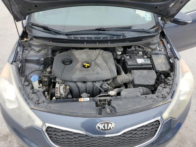 KNAFX4A8XF5281363 - 2015 KIA FORTE EX BLUE photo 11