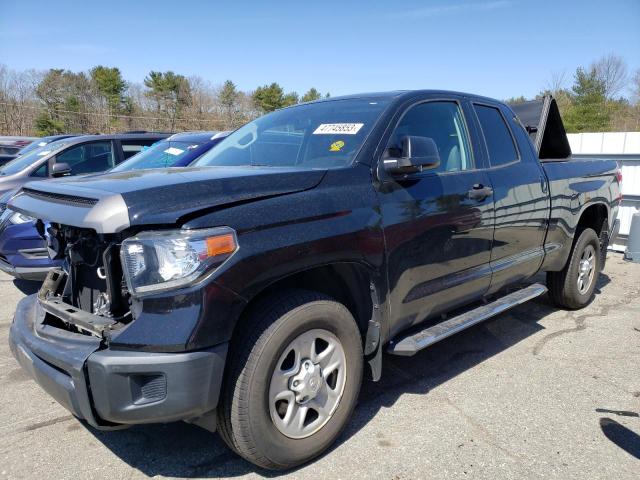 5TFRM5F10JX128868 - 2018 TOYOTA TUNDRA DOUBLE CAB SR/SR5 BLACK photo 1