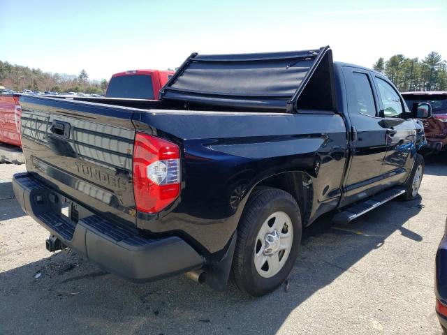 5TFRM5F10JX128868 - 2018 TOYOTA TUNDRA DOUBLE CAB SR/SR5 BLACK photo 3
