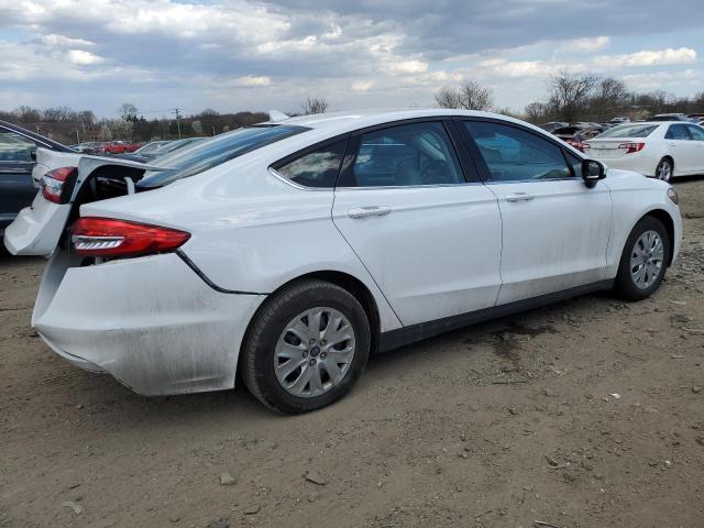 3FA6P0G77LR163585 - 2020 FORD FUSION S WHITE photo 3