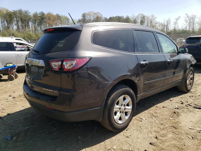 1GNKVFED7EJ350436 - 2014 CHEVROLET TRAVERSE LS GRAY photo 3