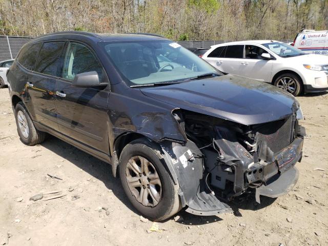 1GNKVFED7EJ350436 - 2014 CHEVROLET TRAVERSE LS GRAY photo 4