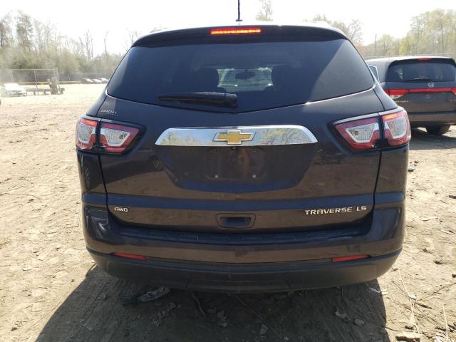 1GNKVFED7EJ350436 - 2014 CHEVROLET TRAVERSE LS GRAY photo 6