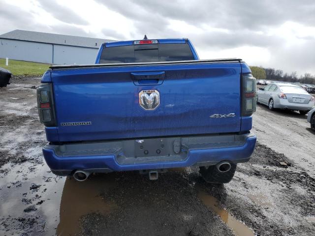 1C6SRFFT6KN606595 - 2019 RAM 1500 BIG HORN/LONE STAR BLUE photo 6