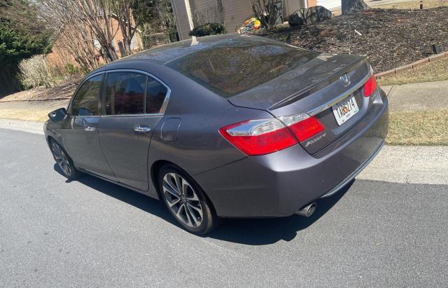 1HGCR2F54EA184749 - 2014 HONDA ACCORD SPORT GRAY photo 3