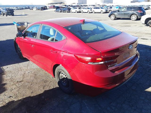 KMHD74LF5HU086314 - 2017 HYUNDAI ELANTRA SE RED photo 2