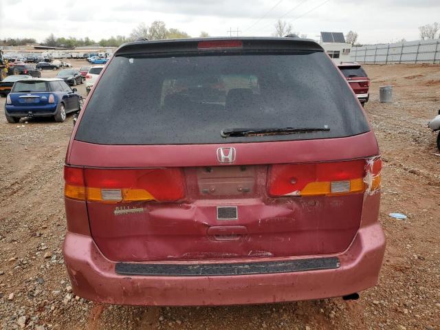 2HKRL18632H508613 - 2002 HONDA ODYSSEY EX MAROON photo 6