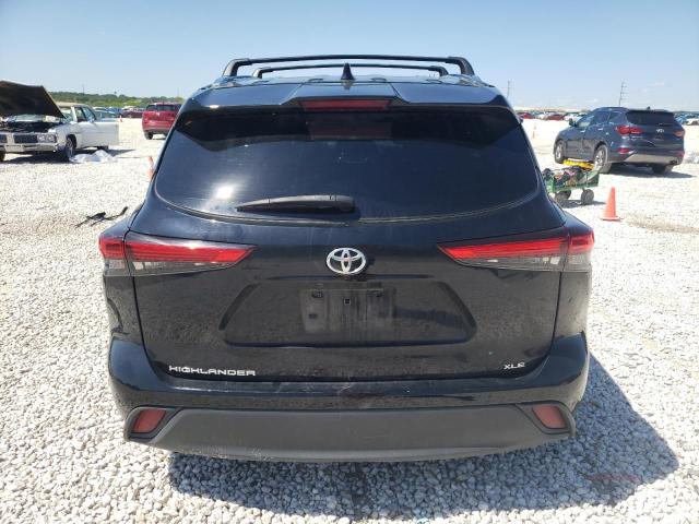 5TDGZRAH0LS501808 - 2020 TOYOTA HIGHLANDER XLE BLACK photo 6