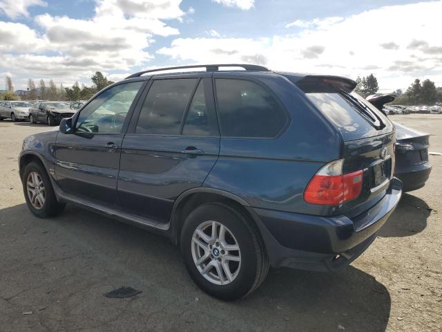 5UXFA13535LY18055 - 2005 BMW X5 3.0I BLUE photo 2