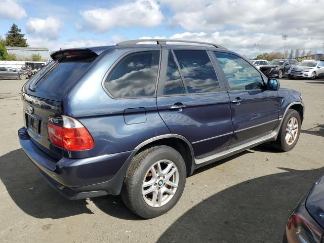 5UXFA13535LY18055 - 2005 BMW X5 3.0I BLUE photo 3