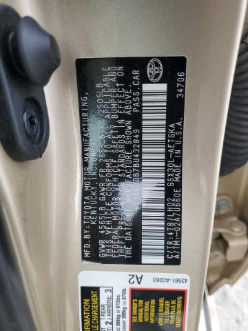 4T1BK3DB7BU432849 - 2011 TOYOTA AVALON BASE 米色 照片 12
