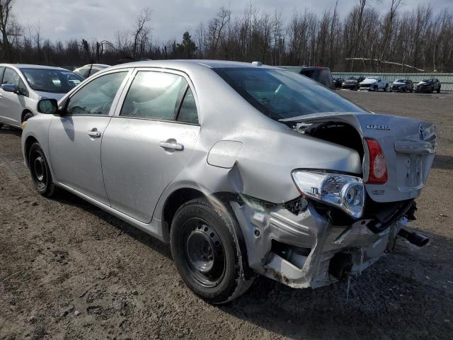 2T1BU4EE8AC391575 - 2010 TOYOTA COROLLA BASE SILVER photo 2