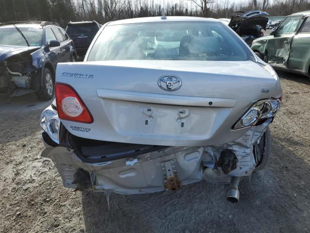 2T1BU4EE8AC391575 - 2010 TOYOTA COROLLA BASE SILVER photo 6