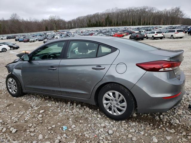 KMHD74LFXJU574664 - 2018 HYUNDAI ELANTRA SE GRAY photo 2