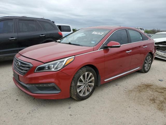 5NPE34AF2HH469452 - 2017 HYUNDAI SONATA SPORT RED photo 1