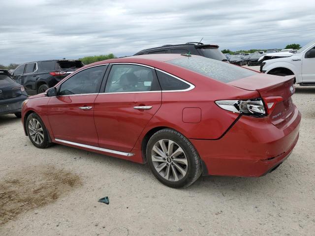 5NPE34AF2HH469452 - 2017 HYUNDAI SONATA SPORT RED photo 2