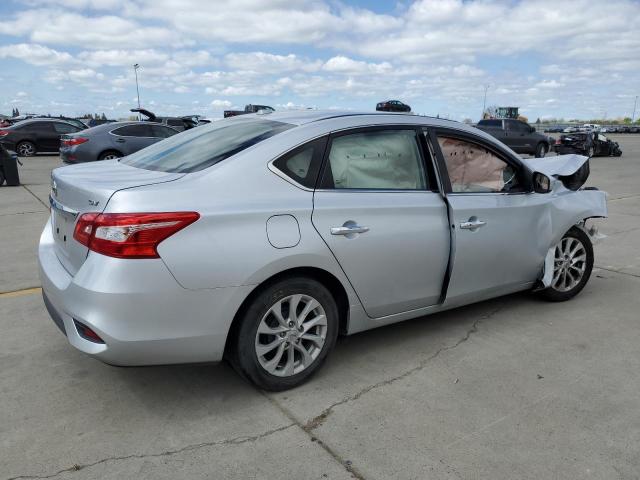 3N1AB7AP3KY447906 - 2019 NISSAN SENTRA S SILVER photo 3