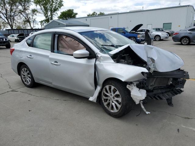 3N1AB7AP3KY447906 - 2019 NISSAN SENTRA S SILVER photo 4