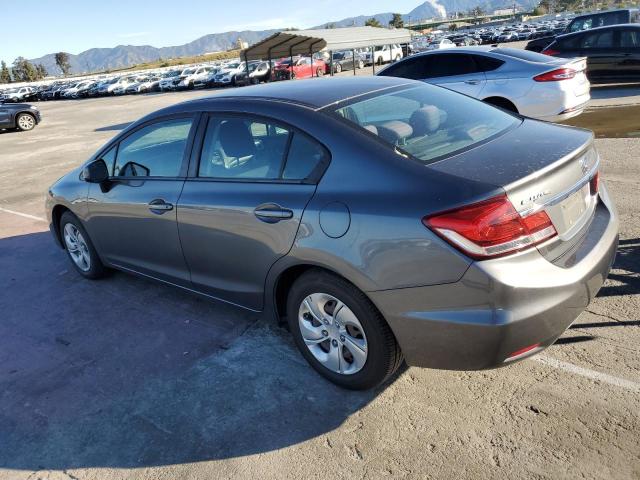 19XFB2F55DE281079 - 2013 HONDA CIVIC LX GRAY photo 2