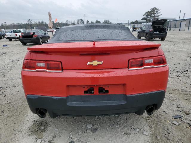 2G1FD3D3XF9277170 - 2015 CHEVROLET CAMARO LT RED photo 6