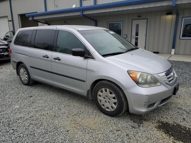 5FNRL3H2XAB014495 - 2010 HONDA ODYSSEY LX SILVER photo 4