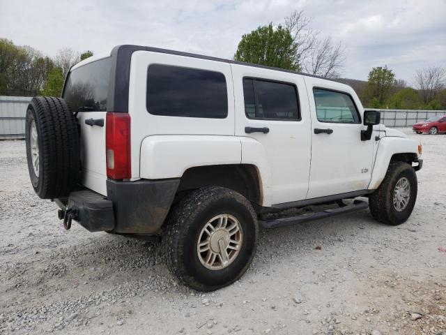 5GTDN13E578246031 - 2007 HUMMER H3 WHITE photo 3