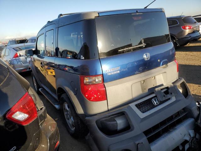 5J6YH28593L003824 - 2003 HONDA ELEMENT EX BLUE photo 2