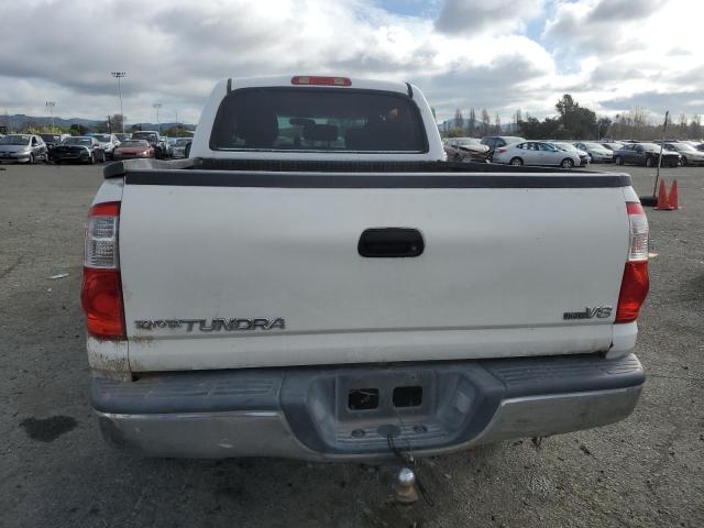 5TBET34125S470786 - 2005 TOYOTA TUNDRA DOUBLE CAB SR5 WHITE photo 6