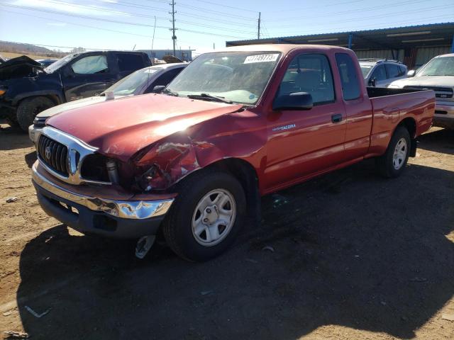 5TEVL52N24Z446174 - 2004 TOYOTA TACOMA XTRACAB RED photo 1