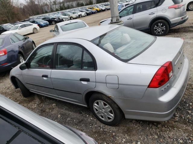 2HGES15145H618689 - 2005 HONDA CIVIC DX SILVER photo 2