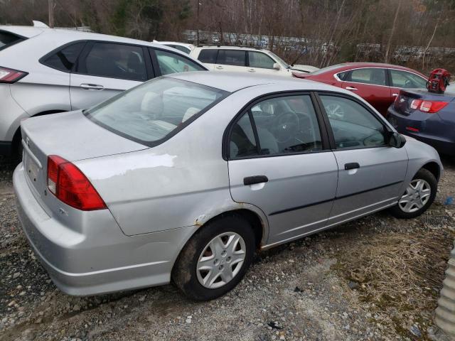 2HGES15145H618689 - 2005 HONDA CIVIC DX SILVER photo 3