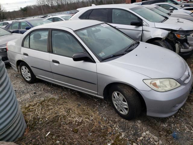 2HGES15145H618689 - 2005 HONDA CIVIC DX SILVER photo 4