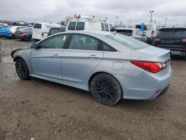 5NPEC4AC7EH840736 - 2014 HYUNDAI SONATA SE BLUE photo 2